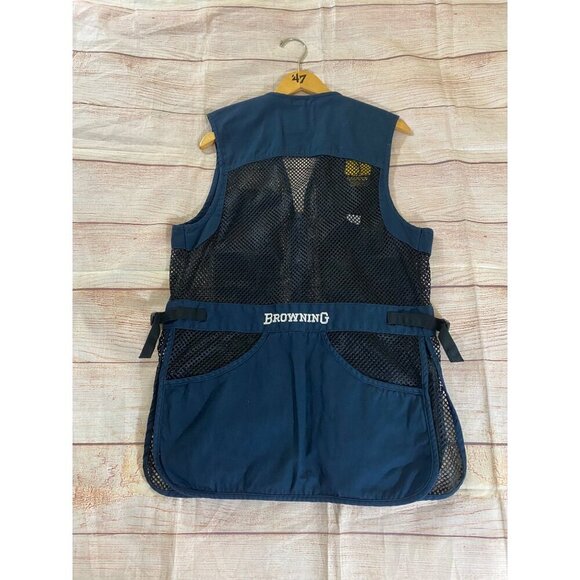 Browning Men's Right Trapper Nevy Blue Mesh Vest - Medium - Picture 14 of 14
